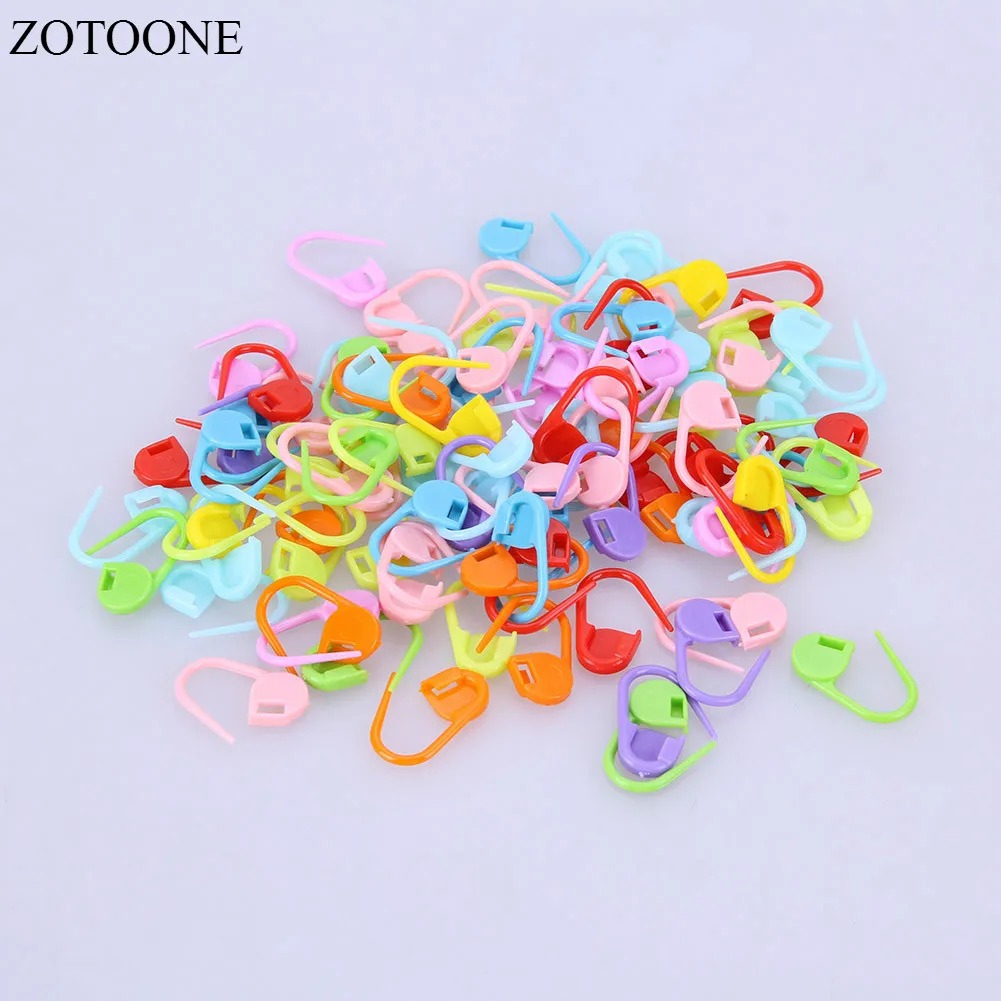ZOTOONE 100 шт./лот разноцветные пластиковые инструменты для вязания фломастеры