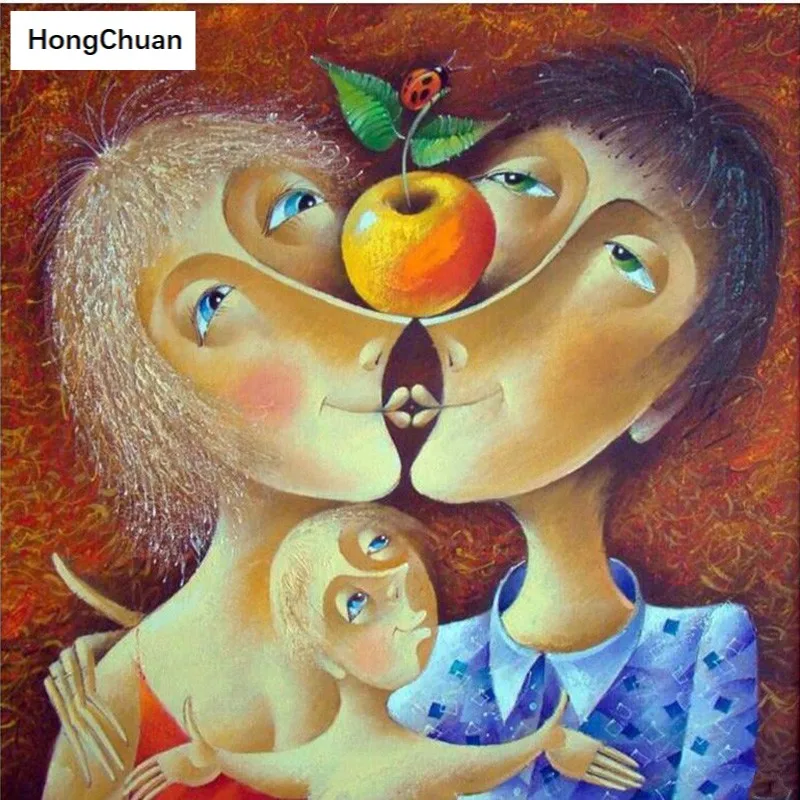 

5D DIY square/round "abstract men and women" diamond painting mosaic cross stitch handicraft home decoration mural fast delivery