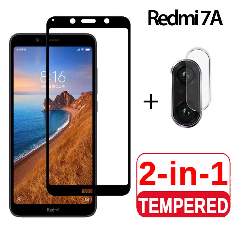 2-in-1Glass Redmi7A 3-в-1 чехол+ Камера ззащитное стекло на ксиоми ми а3 Xiaomi Mi A3 Mi Play стекло Экран протектор Redmi 7-A стекло mia 3 xiaomi полное покрытие стекло на сяоми ми а3 стекло xiaomi mi a3 3D стекло - Цвет: 2-in-1Glass Redmi7A