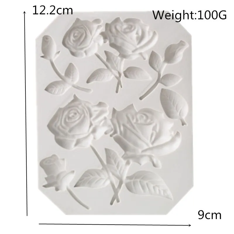 1PC New Rose TreetopS Chocolate Mold Silicone Bird Styling Sugar Valentine DIY Cake Baking Decoration Tool sugar skull | Дом и сад