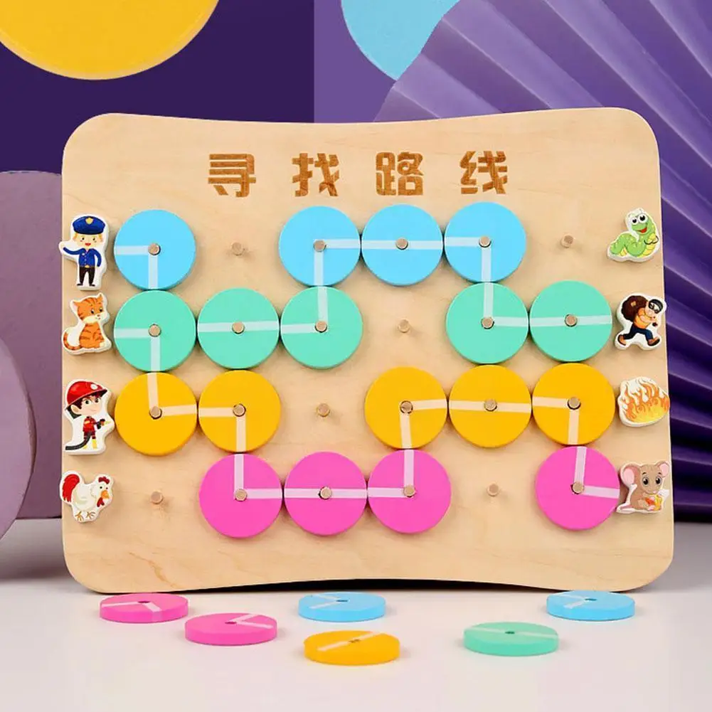 

Children's Toys Explore Finding Route Labyrinth Logical Game Aids Thinking Learning Early Educational Training