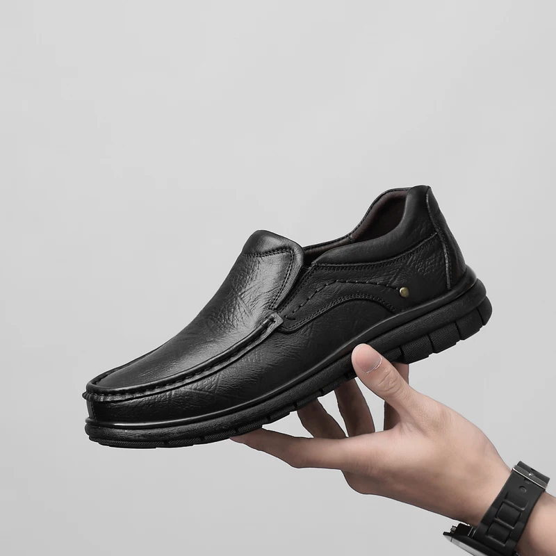 

Мужская обувь из натуральной кожи; Повседневная Обувь На Шнуровке Для мужчин; Модная мужская обувь в стиле панк из коровьей кожи на плоской ...