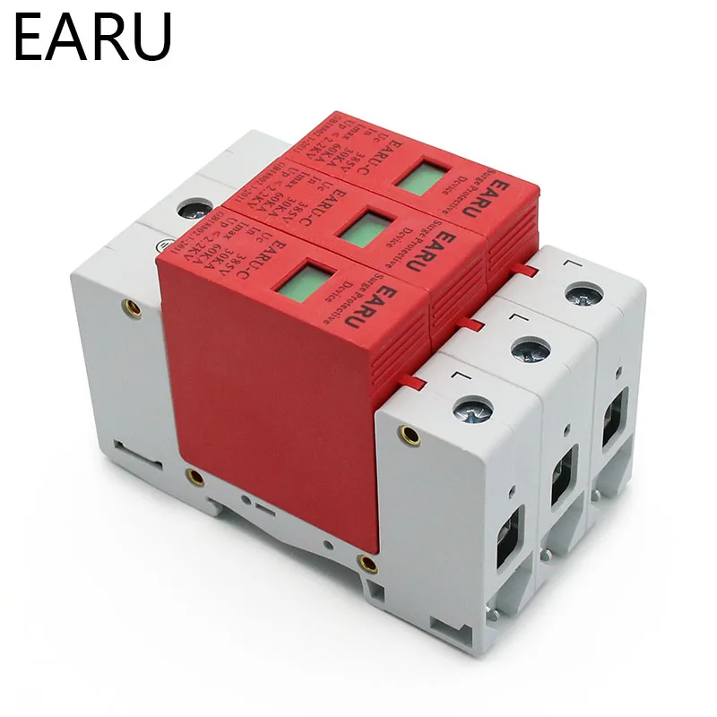 1 предмет переменного тока сетевой фильтр СПД 3 P фазы 30KA ~ 60KA 385V дом Lightning