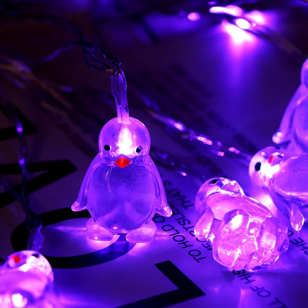 

Penguin Animal Shape String Lights 10 LED 1.65M Home improvement Home accessories Decoration Dropshipping #20