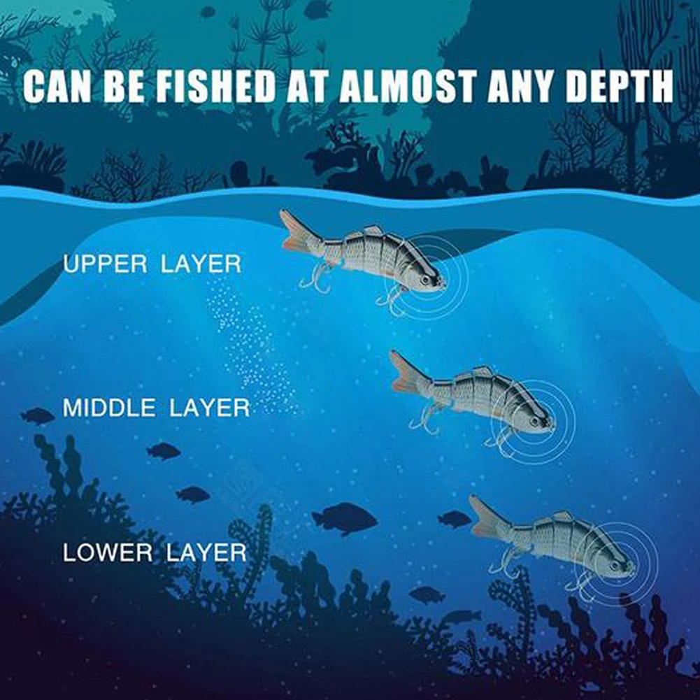 Рыбалка многосекционные шарнирные твердая приманка 1 шт. Высотка каблука 10 см/20g 7