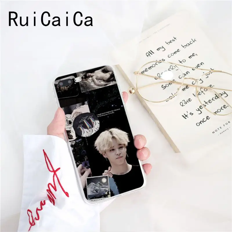 Ruicaica KPOP Jin SUGA j-hope RM Jimin V JungKook чехол для телефона для iPhone X XS MAX 6 6s 7 7plus 8 8Plus 5 5S SE XR 10