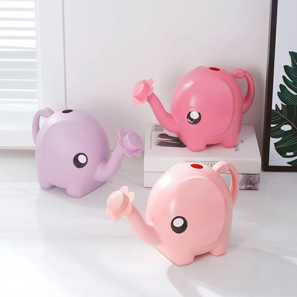 

1.5L Outdoor Elephant Watering Can Home Patio Lawn Gardening Plant Outdoor Cute Cartoon Plastic Watering Pot