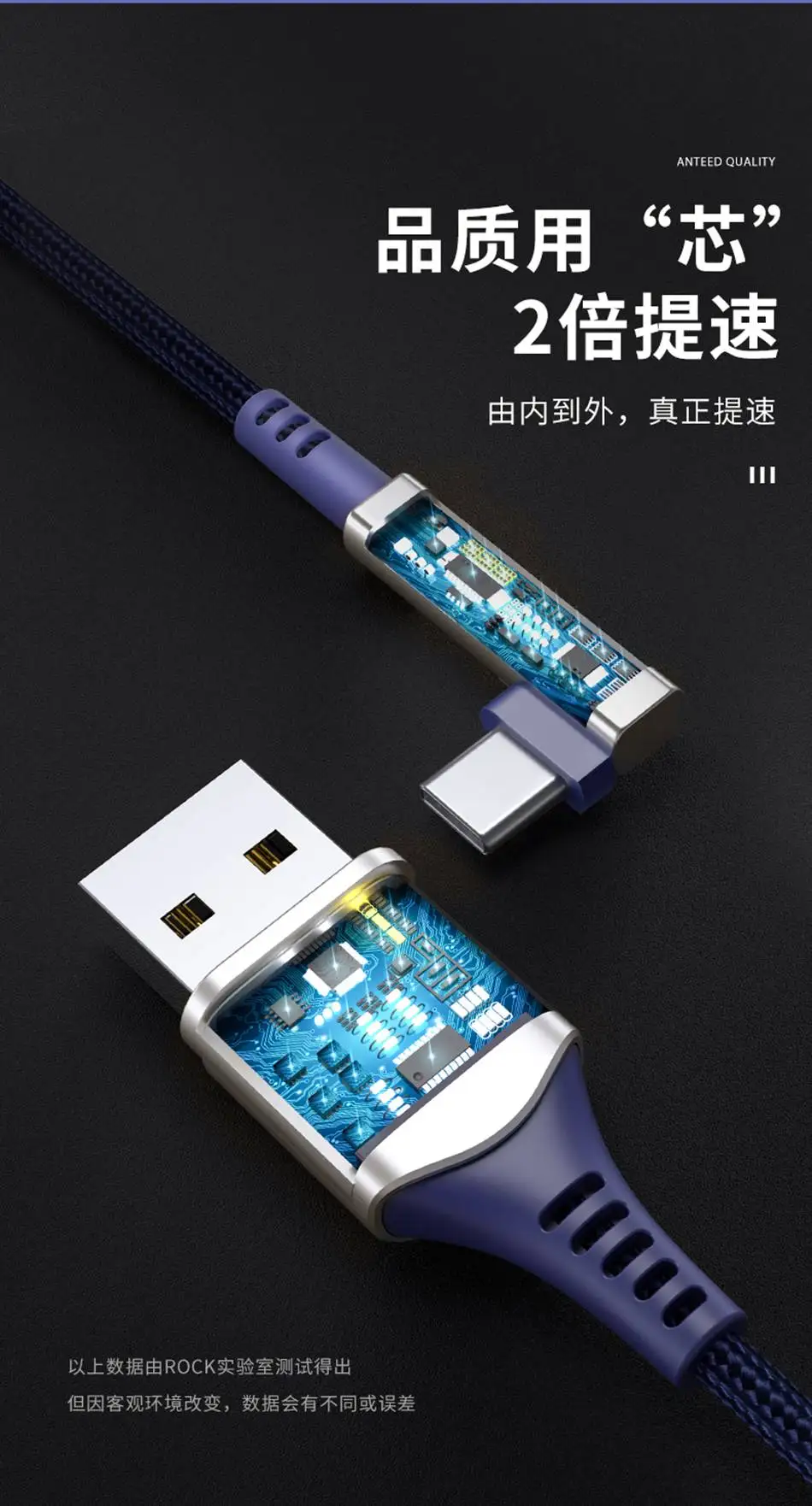 ROCK USB C кабель 5A Supercharge L форма изгиб usb type C кабель для huawei p20 lite P30 Pro Быстрая зарядка быстрое зарядное устройство кабель для samsung S10 S9 S8 Note 9 кабель синхронизации данных type-C для huawei mate 20 pro нейлоновая проволока для USB-C