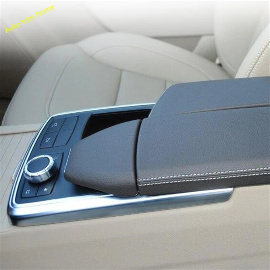 Lapetus Middle Control Gear Shift Box / Multimedia Cover Trim Fit For Mercedes-Benz GLE W166 2016 2017 2018 ABS Auto Accessories |