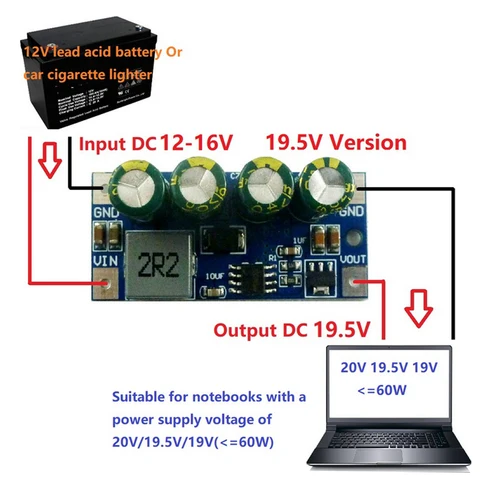 Повышающий преобразователь Aideepen DC 3.7V-18V