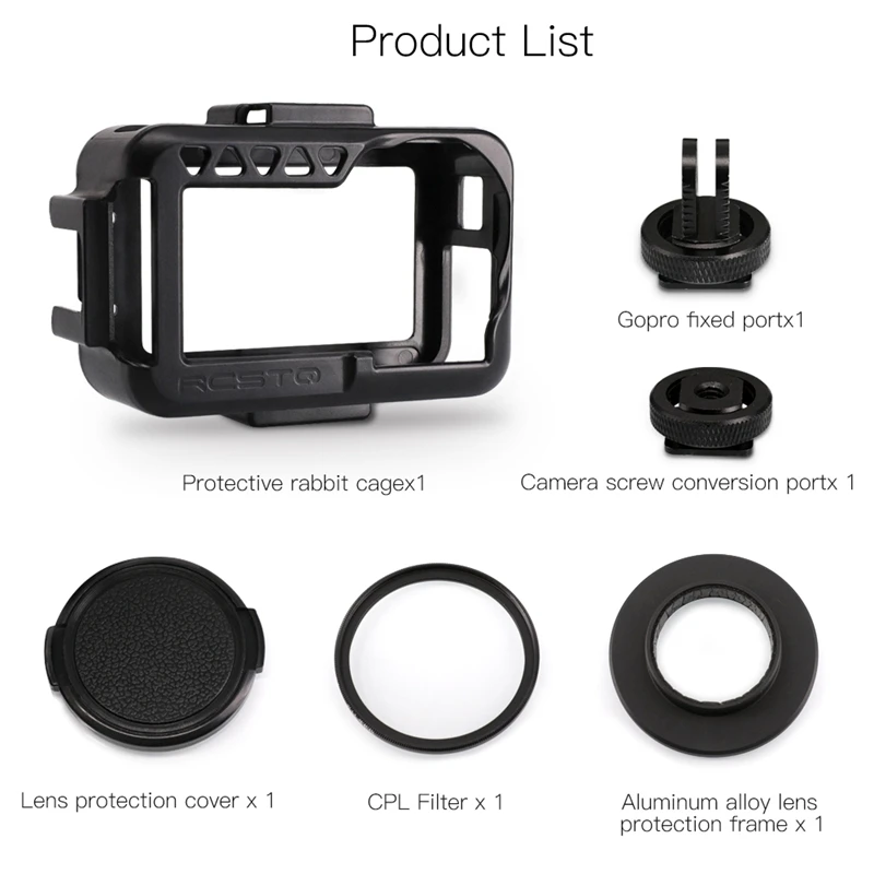 Кроличья клетка расширение для DJI OSMO ACTION Dajiang камеры сапоги на холодную погоду