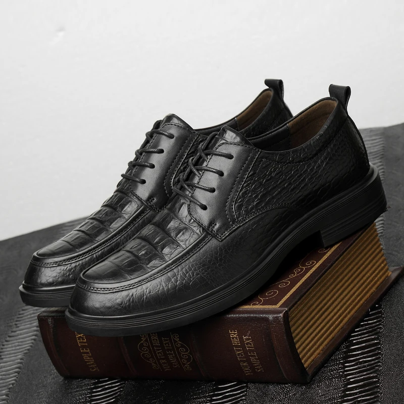 Мужские туфли из натуральной кожи итальянские официальные деловые повседневные