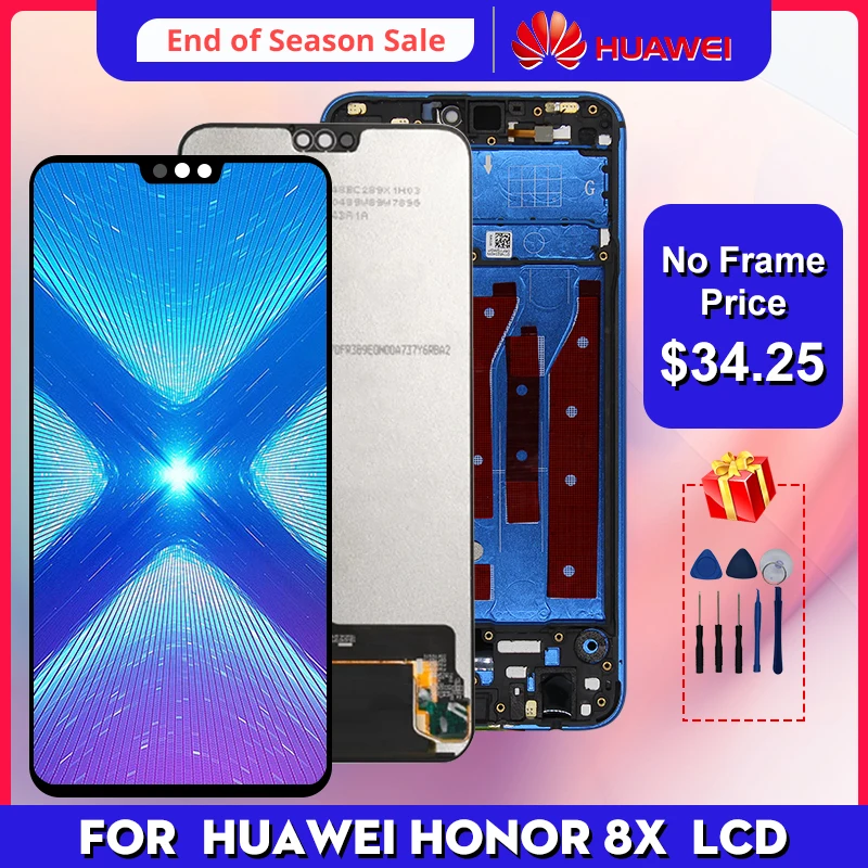 Для Huawei Honor 8X ЖК дисплей с сенсорным экраном дигитайзер Замена запасных частей