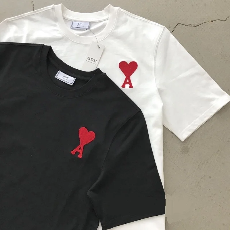 

Summer Love Ami Maglietta A Maniche Corte Allentata Coppia Studentessa E Studentessa Tendenza Moda Selvaggia