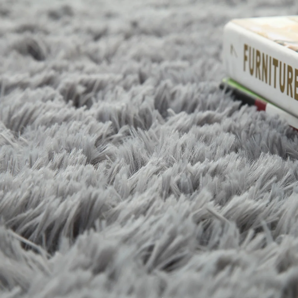 Пушистые коврики противоскользящие лохматый ковер для столовой коврик пола