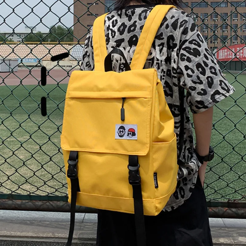 Женская однотонная школьная сумка для девочек подростков 2020 нейлоновый дорожный