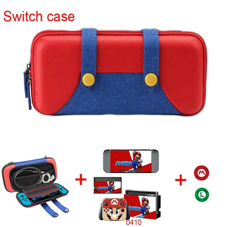 Bag with Sticker 3 Сумка для хранения Marios, Виниловая наклейка, протектор для Nintendo Switch, джойстик, колпачки для Nitendo Joy-Con - Цвет: Bag with Sticker 3
