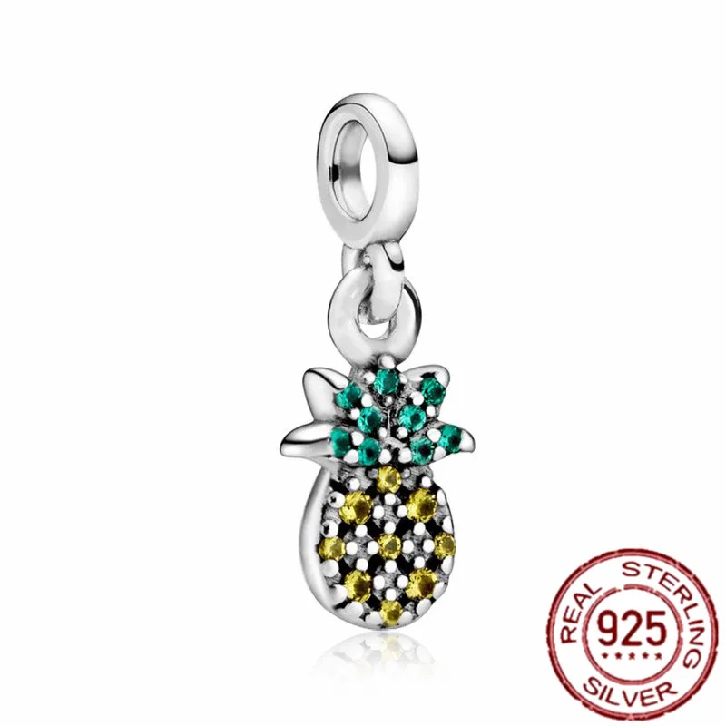

Summer style Charms for Women s925 Sterling Silver Color Charms Fit Original Pandora charms bracelet Women Luxury DIY Jewelry