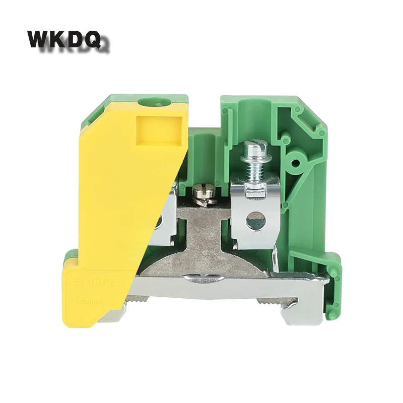 

10Pcs EK 16/35 Equivalent to WEIDMULLER SAK Type PE Screw Connect Electrical Ground Terminals Blocks Din Rail Connector EK16/35