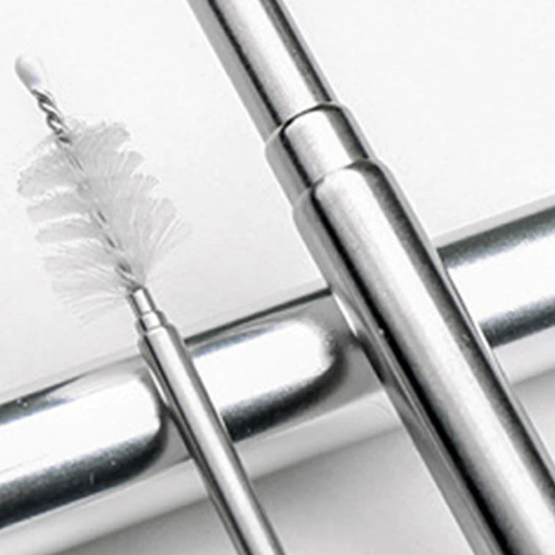 

Telescopic Straw 304 Stainless Steel Straw Set Creative Portable Folding Straw Stainless Steel Straw CN(Origin)