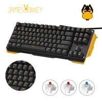 james donkey 619s 104keys mechanical gaming keyboard with backlight 87keys usb wired keyboard for pc mac gamers blue red switch