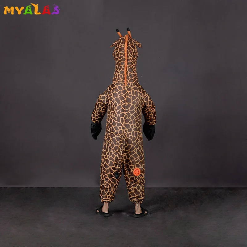 Жираф надувной костюм на Хэллоуин животное для мужчин взрослых Косплей