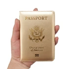 Персонализированная Кожаная Обложка для паспорта США, индивидуальный Держатель для паспорта, американский кошелек, обложки для паспортов, для девушек и американцев