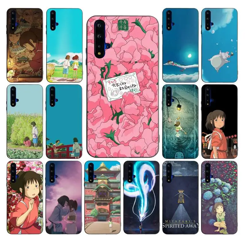 

YNDFCNB Cartoon Studio Ghibli Spirited Away Totoro Phone Case for Huawei Mate 20 10 9 40 30 lite pro X Nova 2 3i 7se