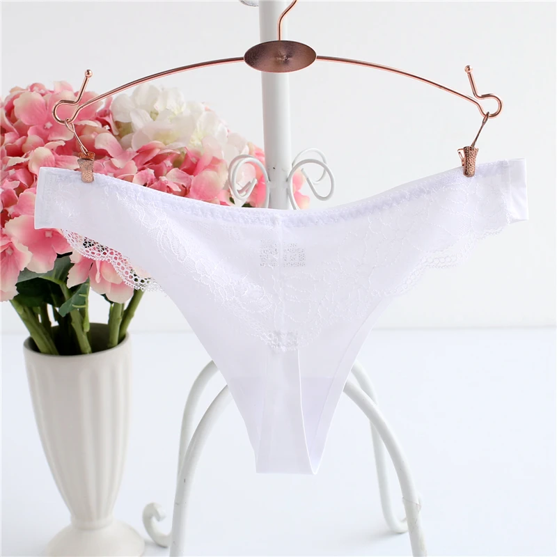 Женские кружевные стринги бесшовные трусики пикантное женское нижнее белье