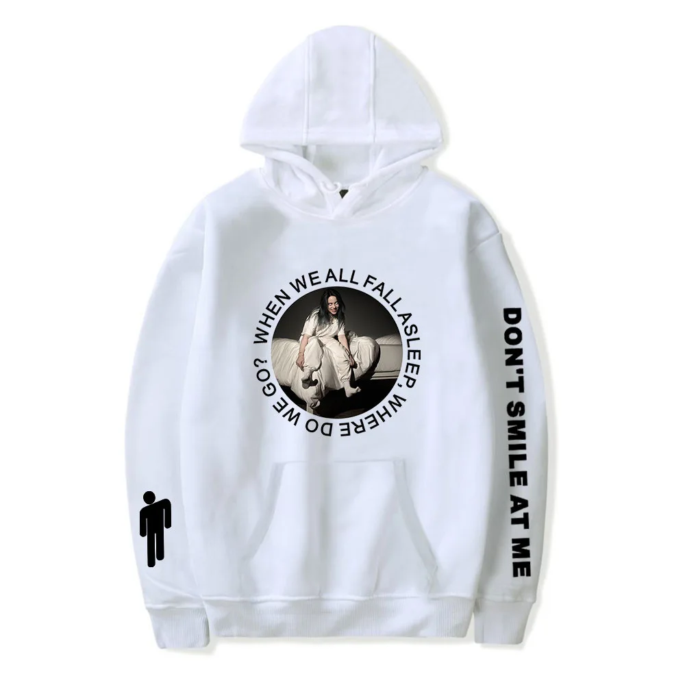 Billie Eilish модная Толстовка с принтом женская/Мужская Спортивная толстовка