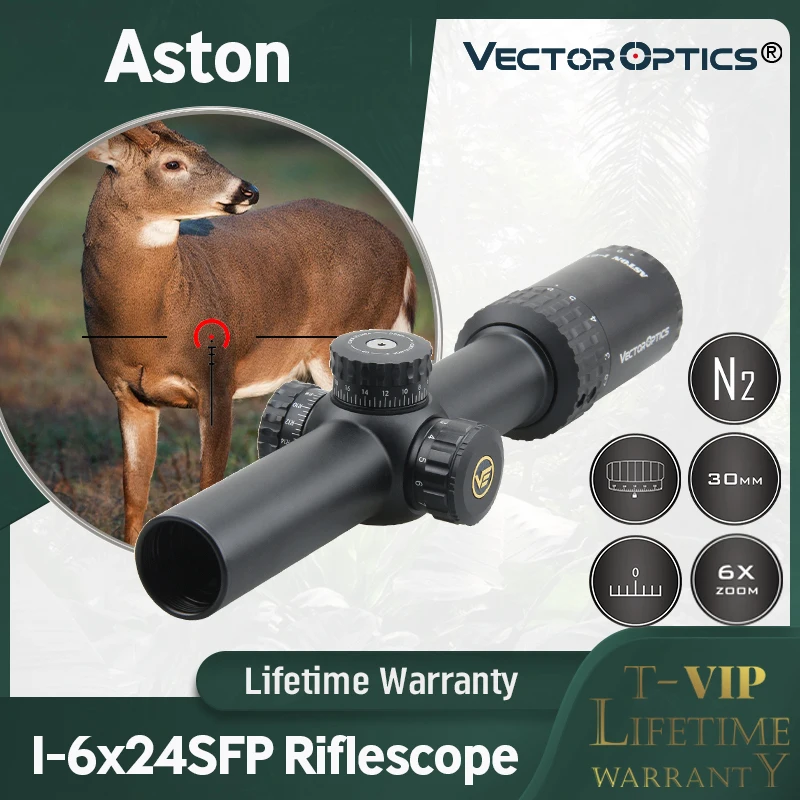 Тактический прицел для винтовки Aston 1 6x24 SFP Vector Optics 30 мм монотрубка гарантия на
