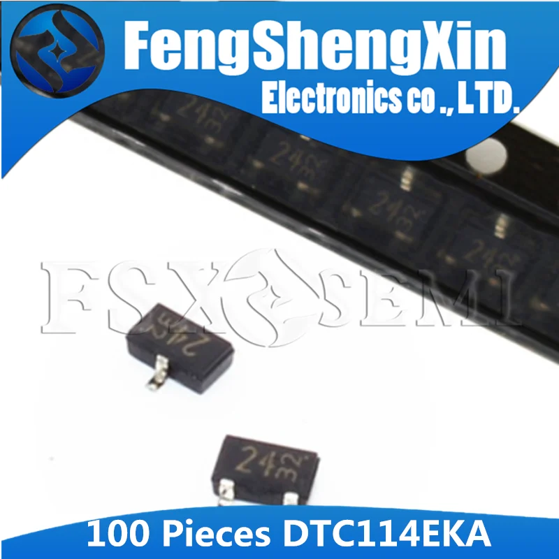 100 шт./лот DTC114EKAF SOT23 DTC114EKA DTC114EK DTC114E DTC114 SOT-23 T146 Цифровые транзисторы | Электронные