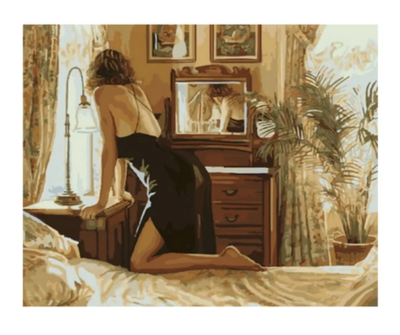 Набор для рисования по номерам на холсте без рамки 4050 см | Дом и сад