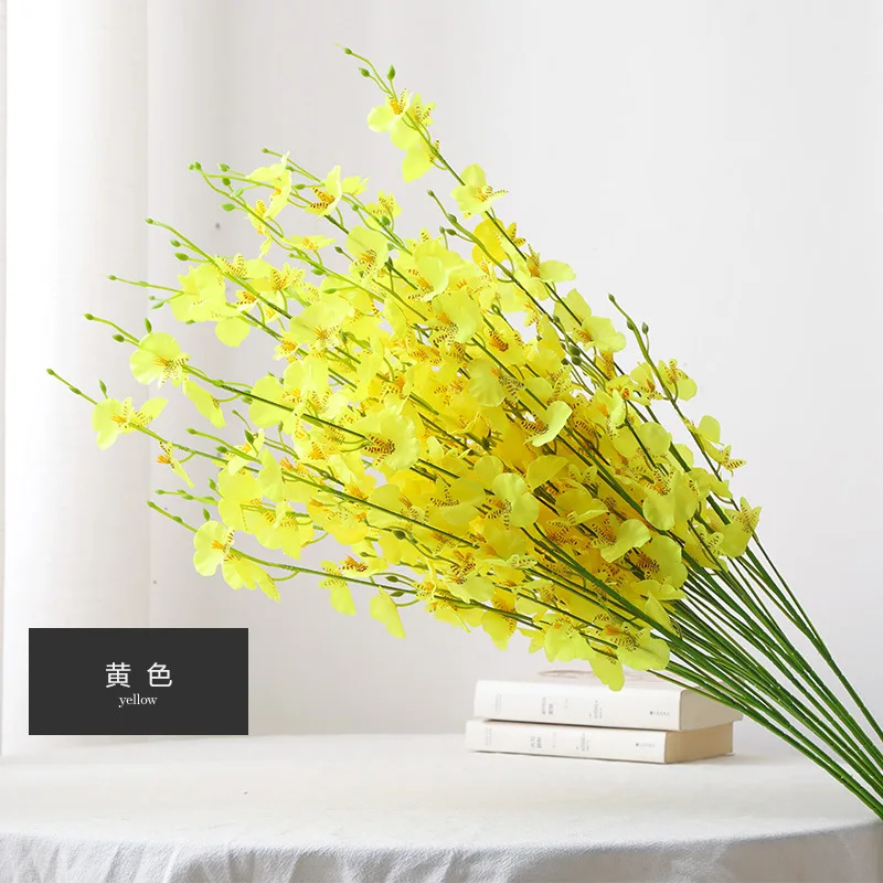 Oncidium hybridum искусственный цветок Шелковый украшение для дома реквизит фотосъемки