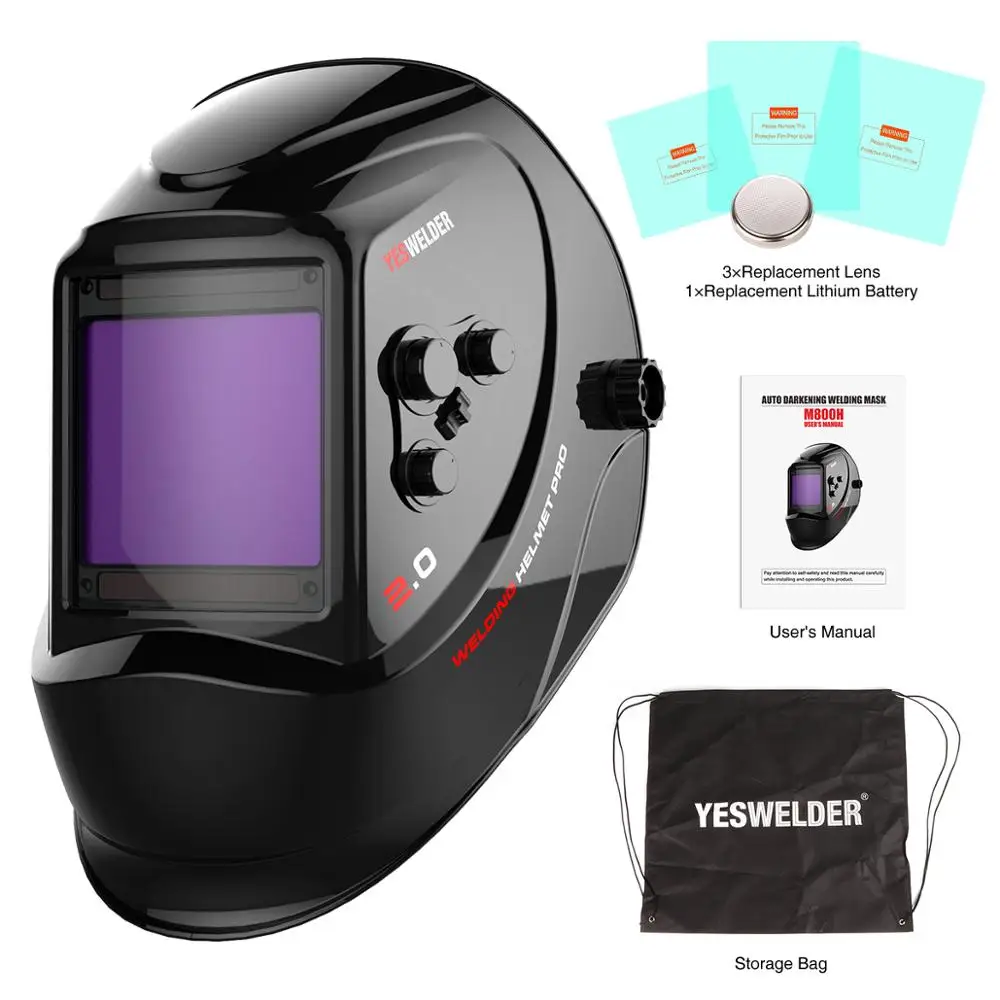 

LYG-M800H шлем для сварки с автоматическим быстрым затемнением