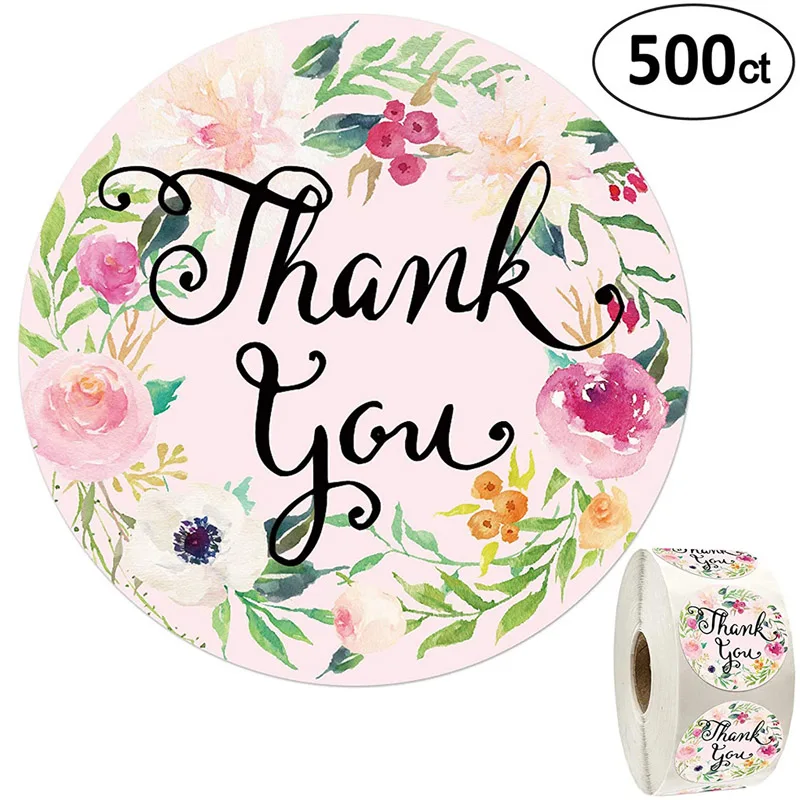 100 500 шт. круглые наклейки с надписью Thank You|Канцелярские наклейки| |