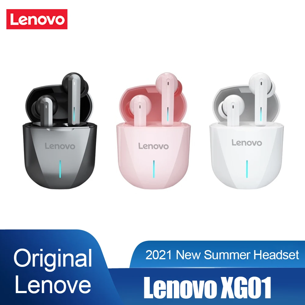 

TWS-наушники Lenovo XG01 с поддержкой Bluetooth 5,0 и зарядным футляром