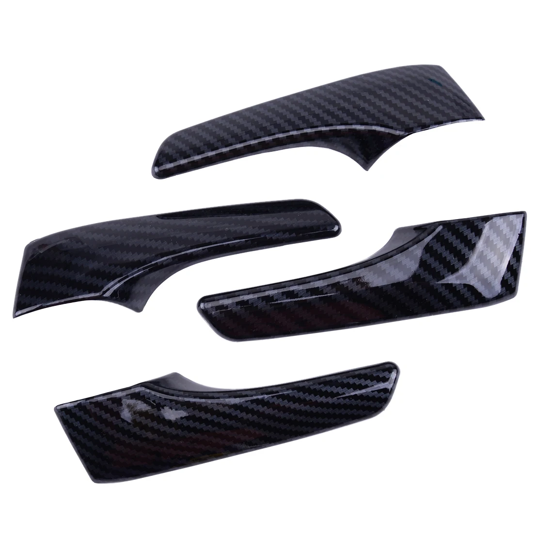 ABS Передняя Задняя углеродное волокно стиль Автомобильная накладка на