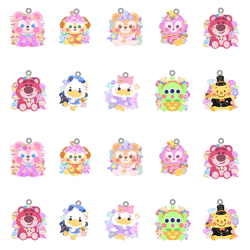 

Disney Colorful Hand Drawn Characters Single-sided printing Pendant Resin Jewelry Making Charms DIY Accessories Fashion FSD446