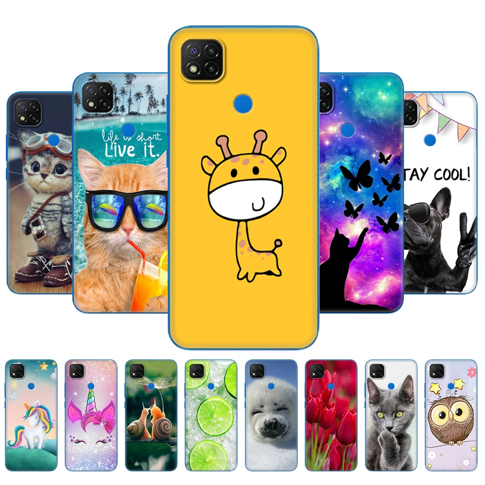 

For xiaomi redmi 9C Case Soft TPU Silicon Phone Back Cover For redmi 9C NFC Cases 6.53 inch etui bumper fundas coque animal
