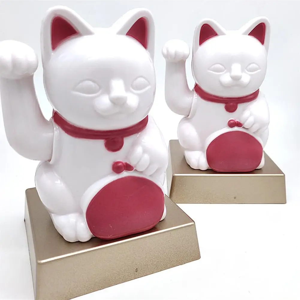 Украшение интерьера автомобиля Lucky Cat, солнечная качающаяся кукла для дома, автомобиля, отеля, офиса, Декор, рукоделие, качающаяся голова, игрушки, автомобильные аксессуары