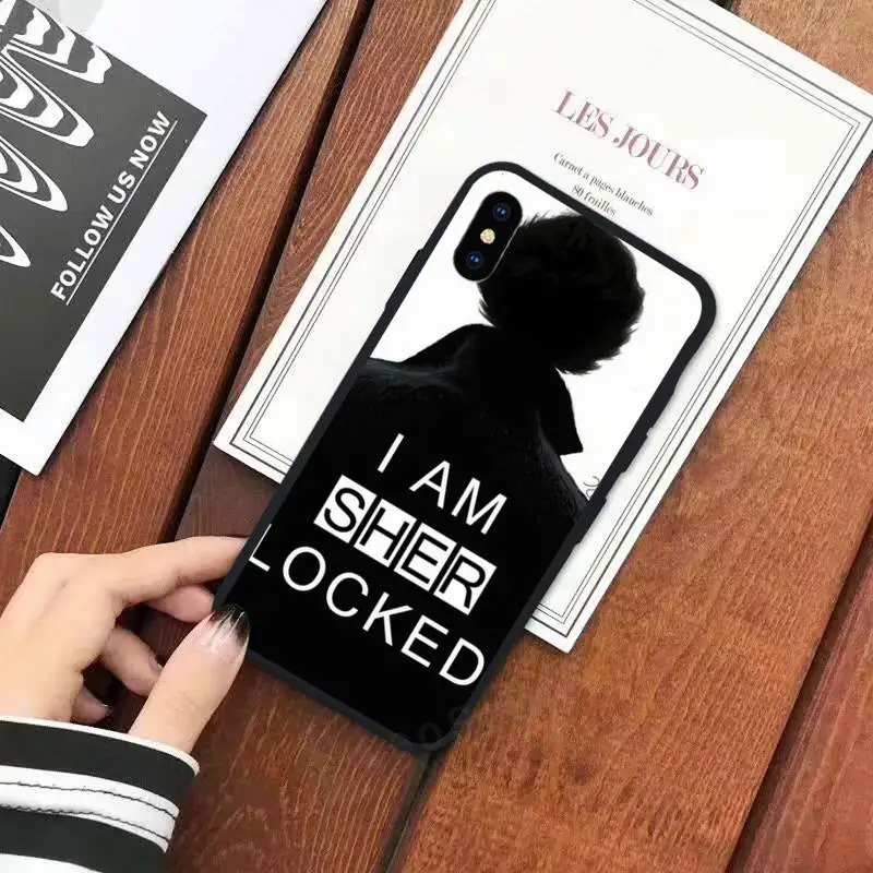 

B i am Sherlock Holmes Sherlocked Phone Case for iPhone 11 12 mini pro XS MAX 8 7 6 6S Plus X 5S SE 2020 XR