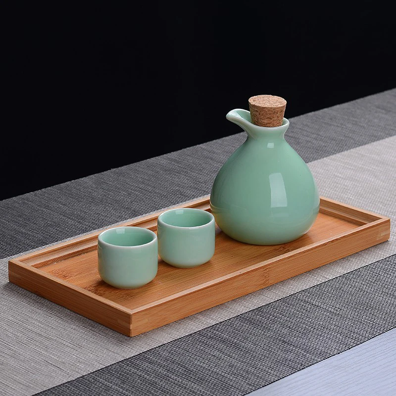 Style 1 1 горшок из 2 стаканов, винтажный керамический горшок, Набор чашек с флагоном, чашка для спиртных напитков, Набор чашек, японский саке, набор для вина - Цвет: Style 1