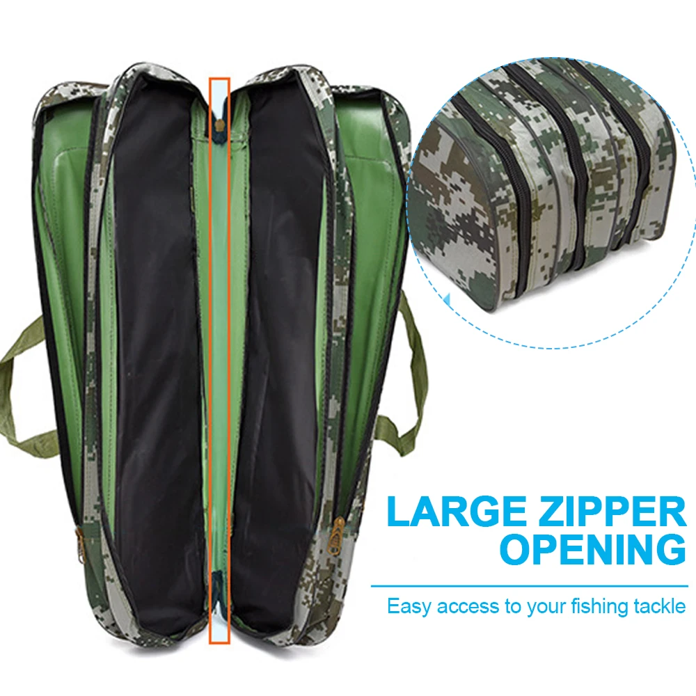 LEO 80 см/90 см двухслойная Рыболовная Сумка Портативная Складная рыболовная удочка
