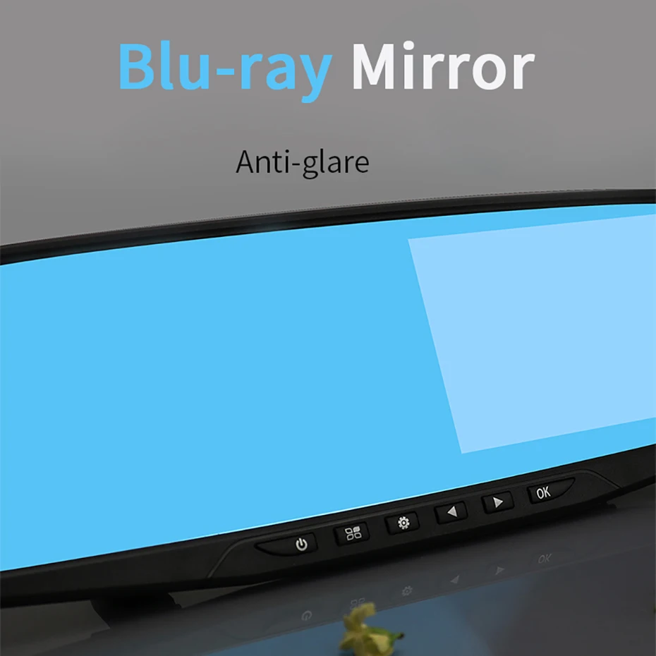Bluavido 4 3 &quotавтомобиль Зеркало заднего вида видео Регистраторы FHD 1080P Двойной