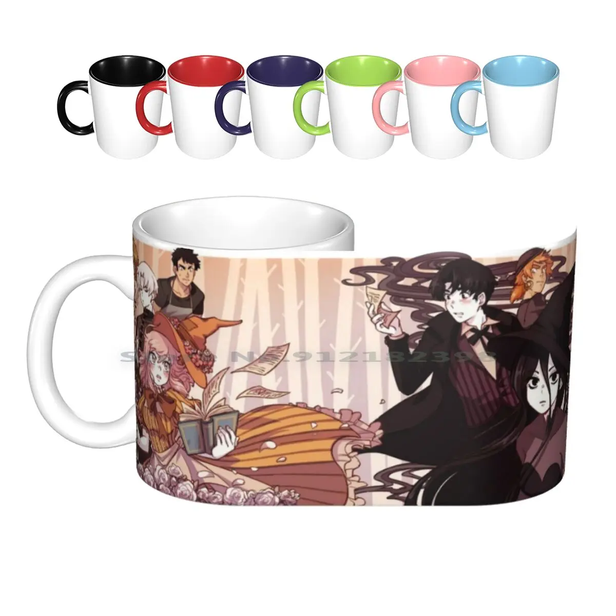 

Керамические кружки для взрослых, кофейные чашки, Кружка для молока и чая, кружка с вебтонной линией, Дани Дориан Даниэла Витте, ведьмы, милы...