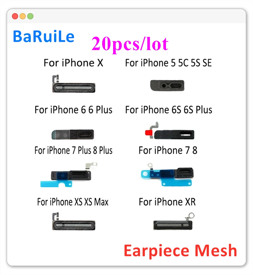 20 шт. динамик для iphone 6s 7 Plus 8 X XS Max XR | Мобильные телефоны и аксессуары