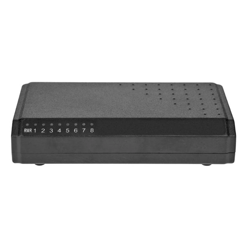 8 портов 6 + 2 POE выключатель инъектор Power over RJ45 Ethernet семейная сетевая система 10/100 м