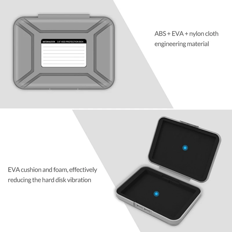 orico 1 pcs gray 3 5 inch hard drive protective box 1 pcs silver msata ssd enclosure hdd case storage box free global shipping