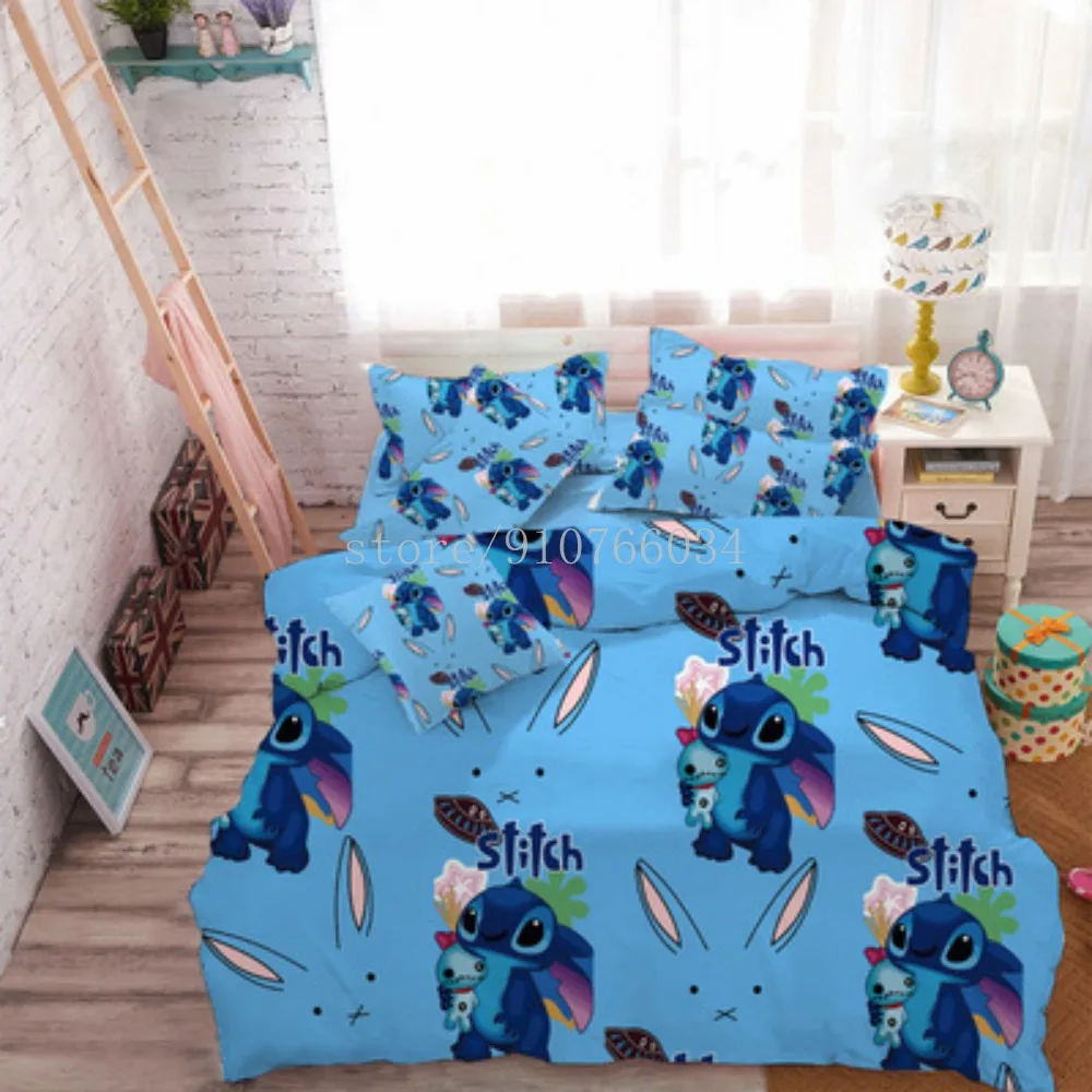 Комплект постельного белья Lilo &amp Stitch мультяшное покрывало одинарный